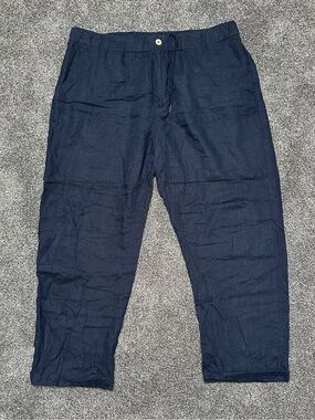 Quince 100% Linen Navy Pants